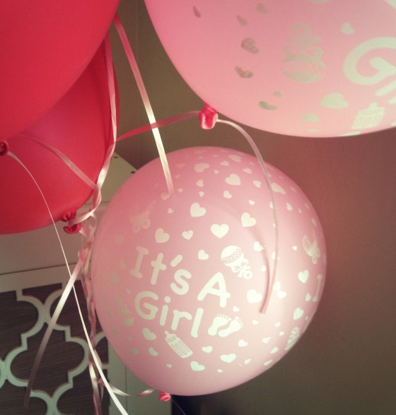 its a girl ballons